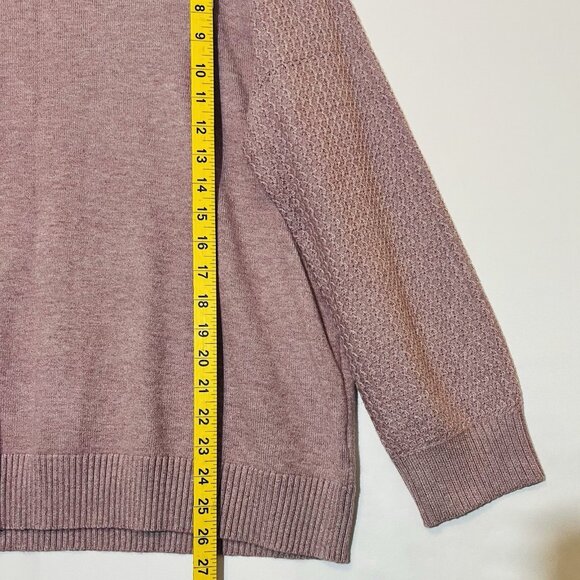 Cyrus Women's Crew Neck Knit Sweater Pullover Pink Soft Size 1X Casual Winter - Picture 6 of 8